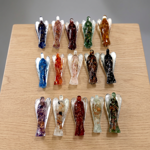 Crystal Angel Figurine Handmade Free Form Home Decoration Ornament - Product Image 2