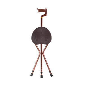 Canne pliante Yuncheng en alliage d'aluminium, portable et antidérapante, pour personnes âgées, pour la marche et la prise de position assise. - Product Image 2