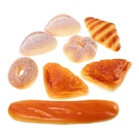 Balle anti-stress en mousse de polyuréthane souple, fausse brique de pain personnalisée, jouet moelleux à rebond lent