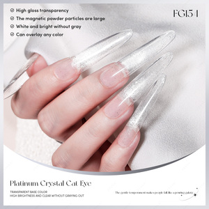JTING Fresh Drop Platinum Crystal Cat Eye Gel, Esmalte de Uñas con Efecto Magnético de Una Sola Capa, Sin Grisacencias, Sin HEMA, OEM ODM - Product Image 5