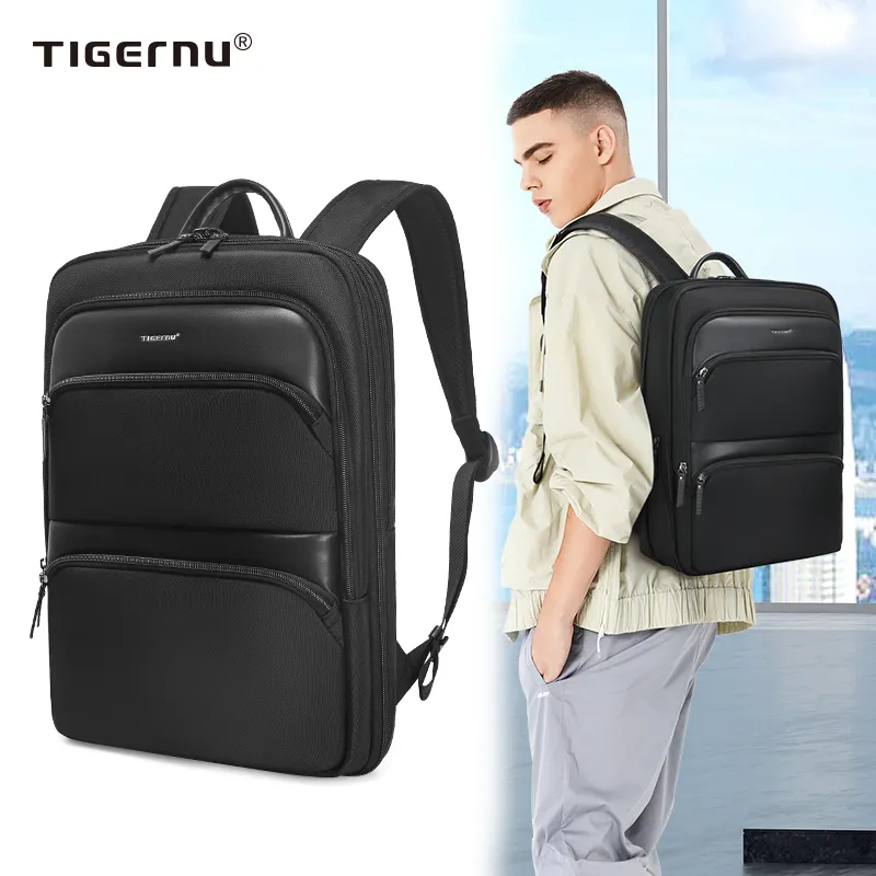 Tigernu T-B9121custom logo impermeabile espandi softback antifurto borsa da viaggio zaino per laptop per uomo