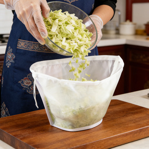 Bolsa exprimidora para relleno de verduras, filtro ultrafino para leche de soja, bolsa exprimidora grande para verduras de cocina, bolsa de deshidratación - Product Image 3