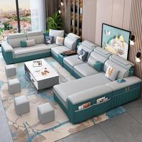 Modernes Luxus 7-Sitzer Sofa-Set Getuftetes Eck-Modulsofa U-förmig für Wohnzimmer Zeitgenössisches 7-Sitzer Modulsofa Wohnzimmersofa