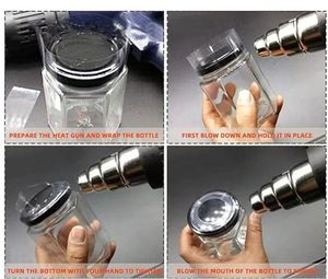 Tùy chỉnh in nhiệt thu nhỏ bọc Ban nhạc lọ nắp niêm phong Làm xáo trộn rõ ràng an <span class=keywords><strong>to</strong></span>àn niêm phong phim cho chai - Product Image 4