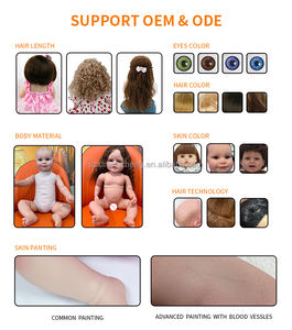 Mode 18 pouces peluche Reborn bébé poupée humide boire et faire pipi système réaliste nouveau-né dormir <span class=keywords><strong>Image</strong></span> - Product Image 6