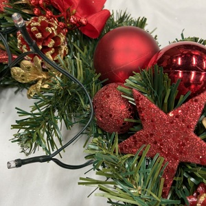 クリスマス用品 室内クリスマスデコレーション オーナメント ボール 松ぼっくり クリスマスリース ドア飾り用 - Product Image 6