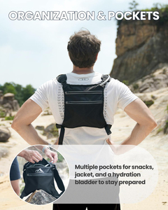Chaleco Ligero para Correr con Bolsillo para Teléfono y Compartimento para Bolsa de Agua, para Hombres y Mujeres - Product Image 5