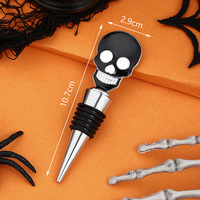 Bouchon de bouteille de vin en métal en forme de main de squelette, accessoire de bar gothique pour club, bar, étagère, décoration de cuisine, cadeau d'Halloween