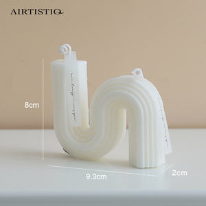 Nến Vòm Tùy Chỉnh Nến Thơm Nghệ Thuật Sáp Đậu Nành Nến Thơm Hình Vòm Hình Học Hình Chữ N Để Trang Trí Nhà Cửa - Product Image 6