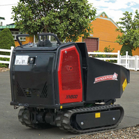 Livraison gratuite Mini Crawler Dumper Multifonctionnel Tracked MINI Dumper Chargement 500KG Mini Transporter Dump Truck pour la construction