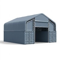 Structure de hangar en acier galvanisé certifié PVC pour entrepôt, abri agricole, conteneur de stockage et tente de construction en tissu