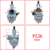 Nouveau carburateur de moto PZ26 à vente directe d'usine, version manuelle pour moto tout-terrain 110cc 125cc 140cc 160cc, quad ATV