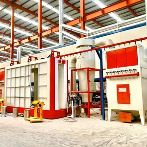 Full Automatic Powder Coating Line Machine Equipment profiles electrostatic powder coating line