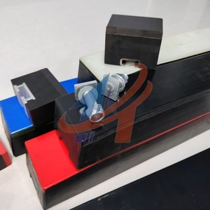 XTHT barres d'impact en polyuréthane à poids moléculaire ultra élevé personnalisées roulement à rouleaux de coussin de lit métal en aluminium durable pour l'exploitation minière - Product Image 1