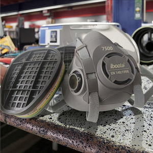 आइबोएट ब्रांड टैप डबल फिल्टर कारतूस ने रासायनिक श्वसन के लिए कपास के साथ श्वसन आधा चेहरा रासायनिक मास्क - Product Image 4