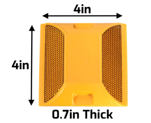 Plastico De Ojo De Gato Para Pavimento Amarillo Reflector Carretera Tachas Reflectivas - Product Image 6