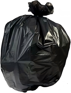 Black Recycling Garbage Bags, 100 Bags Per Roll, 1 Mil Thick (0.001 Inch), 24 x 33 Inches (Width x Height), Includes Wire Ties - Product Image 6