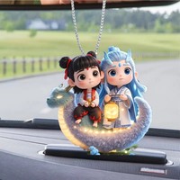 Nouveau Nezha 2 Game Acrylic Creative Design Mobile Phone Lanyard Chain Cute Keychain Pendant Children Gift