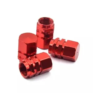 Forauto — capuchons de valves hexagonaux en alliage d'aluminium, 4 pièces, anti-poussière de couleur magique, nouveau, en stock