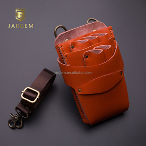 Bajo MOQ Tijeras para el cabello Bolsa Personalizada Tijeras para el cabello Funda Cuero Herramientas para peinar el cabello Bolsas - Product Image 3