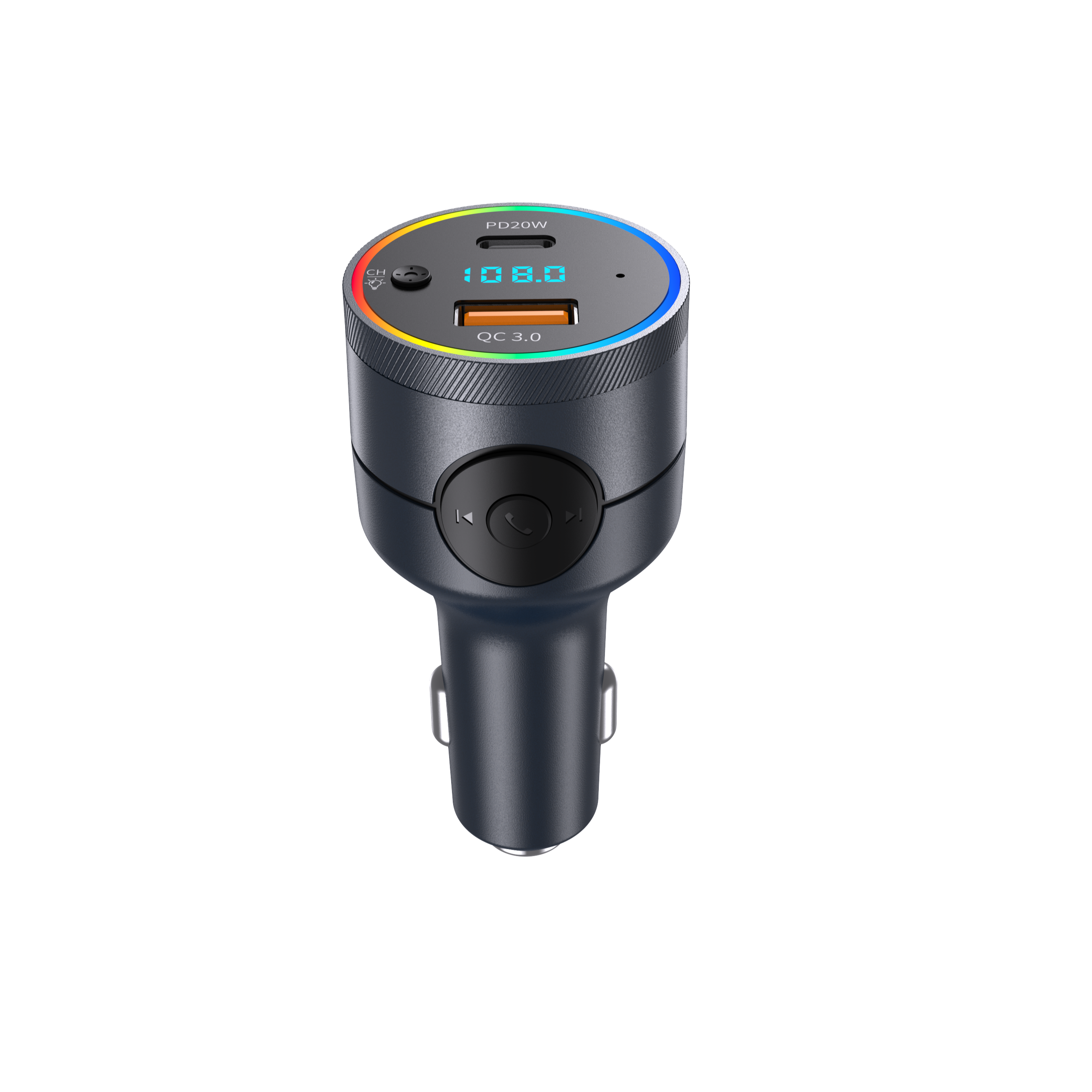 T501 Simr PD QC Wireless Handsfree Audio Car Mp3 Player Car - Main Image