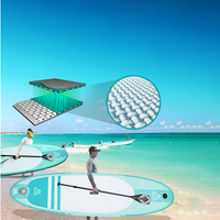 Planche de paddle gonflable personnalisable avec pompe et sac - Durable, portable et pliable
