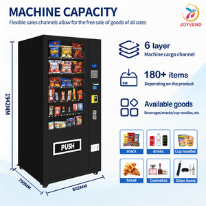 ตู้จำหน่ายขนมและเครื่องดื่มอัตโนมัติ JFP 24/7 สำหรับกลางแจ้ง รองรับการชำระเงินหลายรูปแบบ สำหรับยุโรป - Product Image 2