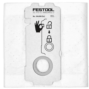 Accessoires pour <span class=keywords><strong>aspirateur</strong></span> domestique <span class=keywords><strong>Festool</strong></span> 204308/MIDI, écologiques, adaptés aux sacs à poussière non tissés en plastique - Product Image 2