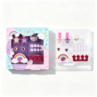 Lot de Gros pour Enfants : Kit de Manucure Lavable, Vernis à Ongles Pelable, Lime à Ongles, Séparateurs d'Orteils, Autocollants – Cadeau Idéal pour Filles
