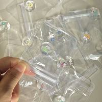 Jouet anti-stress souple et mignon en plastique transparent en forme de mini-ravioli, idéal pour garçons et filles, fait main DIY