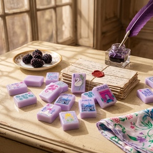 Ensemble <span class=keywords><strong>de</strong></span> mahjong américain rose pêche personnalisé, tuiles en acrylique lilas <span class=keywords><strong>de</strong></span> luxe avec des motifs personnalisés <span class=keywords><strong>de</strong></span> la <span class=keywords><strong>tour</strong></span> Eiffel et <span class=keywords><strong>de</strong></span> l'Arc <span class=keywords><strong>de</strong></span> Triomphe - Product Image 6