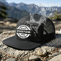 Gorra Trucker de 6 Paneles, Resistente, de Lona, con Malla Transpirable en la Parte Trasera, Protección UV, Estructurada, No se Deforma, Directo de Fábrica