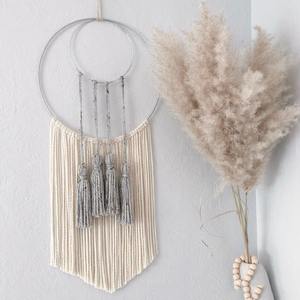 Art Deco personalizado colgante de pared hecho a mano Metal atrapasueños cordón de algodón decoración creativa para el hogar cumpleaños y aniversario sala de estar - Product Image 4