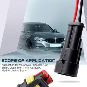 防水型 オス・メス 1.5 <span class=keywords><strong>Tyco</strong></span> <span class=keywords><strong>Amp</strong></span> <span class=keywords><strong>2</strong></span>ピン 自動車用電源コネクタ PA66素材 TZ-AC-1.5シリーズ - Product Image 5