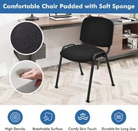 Mobilier de salle à manger Chaise de réception empilable Chaise de salle de réunion Chaise empilable Chaises de bureau en maille pour invités
