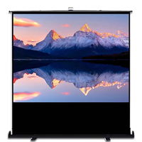 Écran de projection portable de 100 pouces, pliable, blanc mat, en fibre de verre, pour les voyages en plein air, facile à transporter