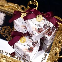 Boîte à bonbons de mariage, style pliable, livraison gratuite