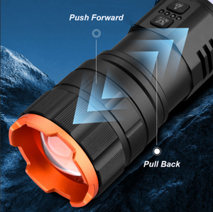 7200 lumens ngoài trời <span class=keywords><strong>Torch</strong></span> nhôm hợp kim khẩn cấp Đèn pin COB đèn pha màu vàng trắng Laser <span class=keywords><strong>LED</strong></span> Magnetic side cho ngoài trời - Product Image 2