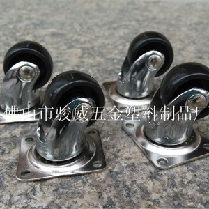 Furniture Caster 30mm PP Swivel With Brake Plate Mount Durable - Product Image 5