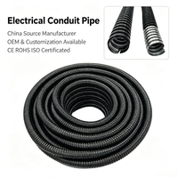 Tuyau de conduit électrique flexible ondulé en PVC imperméable pour la protection des câbles