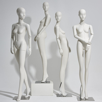 Mannequin femme style coréen, corps entier, blanc mat, présentoir de mode pour vitrine de magasin de vêtements féminins