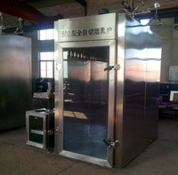 Four à fumer pour hot-dogs en acier inoxydable, machine à fumer électrique pour viande, poisson, fabrication de saucisses, chambre à fumée au gaz
