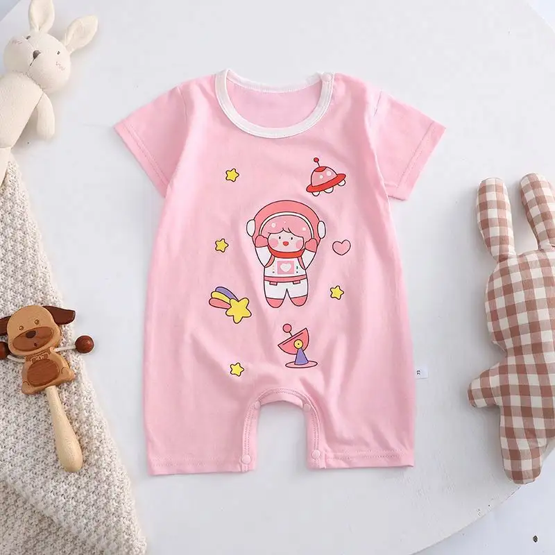 2023 Baby Zomer Korte Mouw Rompertjes Pasgeboren Baby Kleding Peuter Ontwerp Romper Jumpsuit Voor Baby