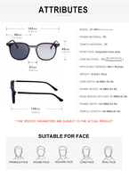 Lunettes de soleil photochromiques anti-lumière bleue UV400 tendance Partagas avec logo personnalisé, monture ronde TR90, pour femmes et hommes