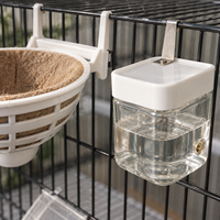 Ensemble mangeoire et abreuvoir transparents pour oiseaux avec accessoires de nid suspendu – Vente en gros
