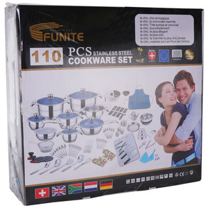 Cook Ware Set Wholesale Cookware Kitchen <strong>Utensil</strong> <strong>Pots</strong> and Pans 110pcs Stainless Steel Cookware Set Kitchen <strong>Pot</strong> Set - Product Image 3