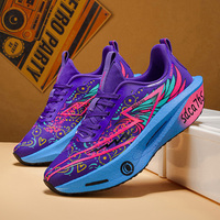 Nouvelles Chaussures de Course 2026 en Plaque de Carbone de Haute Qualité, Modèle Couple, Élégantes et Uniques, en Maille Popcorn, Baskets de Sport Décontractées à Lacets