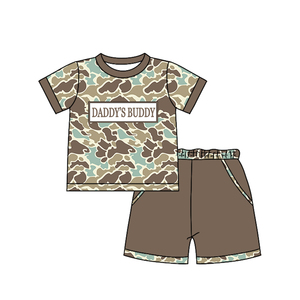 Preventa MOQ 5, 8 Colores, DADDYS BUDDY, Estampado Festivo, Conjuntos de Verano para Niñas, Spandex Suave/Algodón Orgánico, Boutique Trendyism, Ropa para Hermanos - Product Image 5