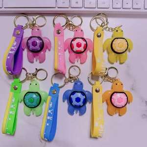 ミニタートルキーチェーンPVC環境にやさしいカスタマイズ可能な子供用キッズ財布車のキーアクセサリー - Product Image 1