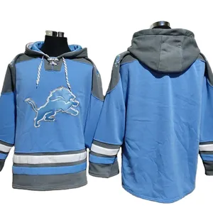 Factory direct sales of men's sports hoodie, new American football Lion plus fleece thick hoodie, autumn and winter warm hoodie